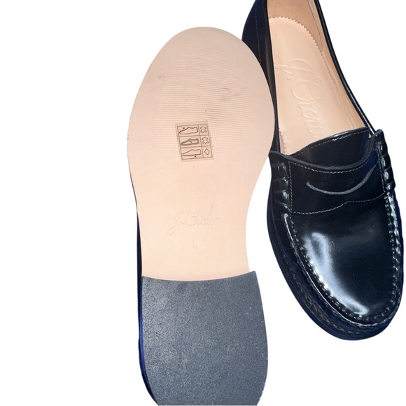 J. Crew Black Leather Loafers size 6 new - Picture 7 of 9